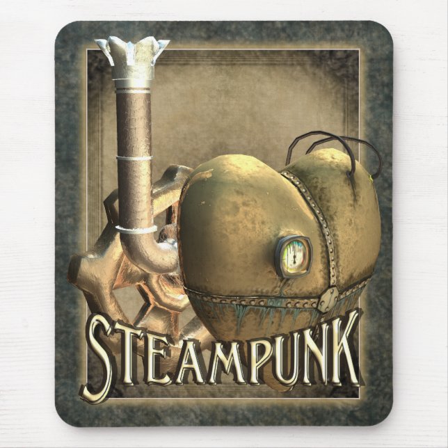 Alfombrilla De Ratón I corazón Steampunk Mousepad (Frente)