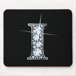 Alfombrilla De Ratón "I" Diamond Bling Mousepad