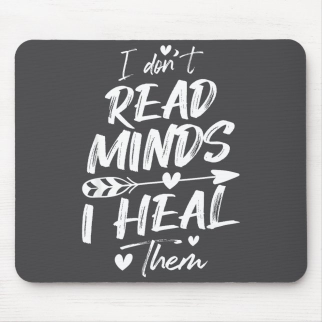 Alfombrilla De Ratón I Don't Read Minds I Heal Them - Psychology Psycho (Frente)