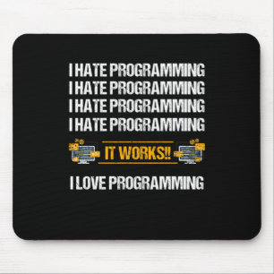 Alfombrilla De Ratón I Hate Programmer Programmer Developer Coder Gift