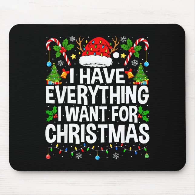 Alfombrilla De Ratón I Have Everything I Need Couples Pajamas Christmas (Frente)
