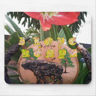 Alfombrilla De Ratón I (Heart) Kenya Buffalo Patch/Print