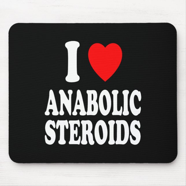 Alfombrilla De Ratón I Heart (love) Anabolic Steroids Bodybuilding Weig (Frente)