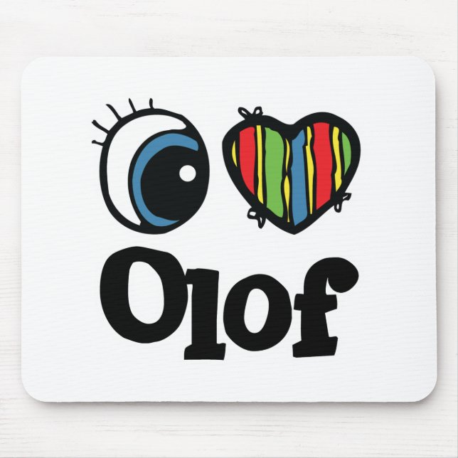 Alfombrilla De Ratón I Heart (Love) Olaf (Frente)