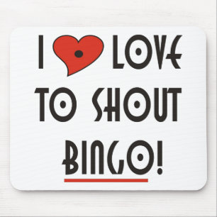Alfombrilla De Ratón I Love2 Gritando Binggo Mouse Pad