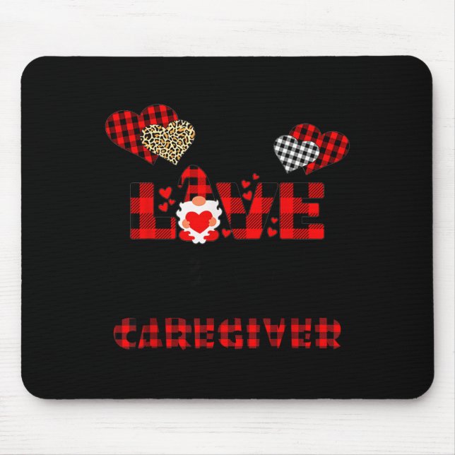 Alfombrilla De Ratón I Love Being A Caregiver Flannel Gift Valentine's  (Frente)