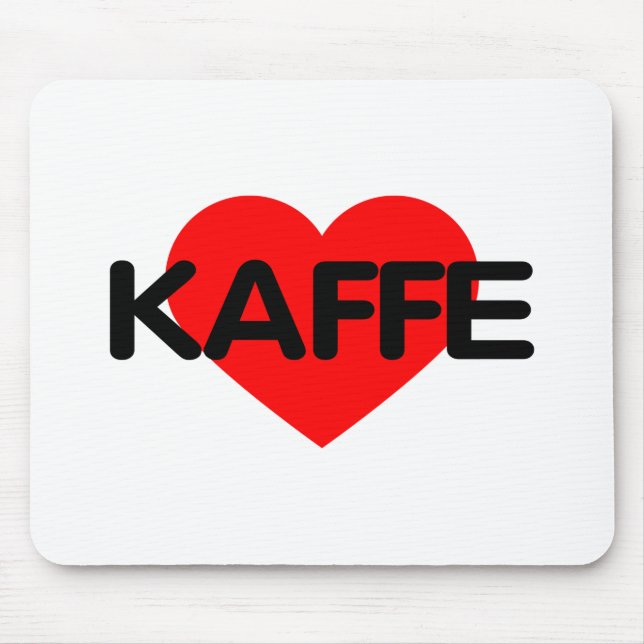 Alfombrilla De Ratón I Love Coffee - Kaffe (Frente)