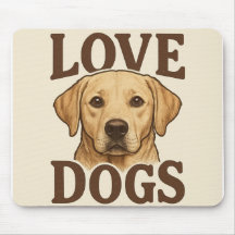 Alfombrilla de ratón I Love Dogs