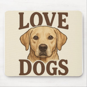 Alfombrilla de ratón I Love Dogs