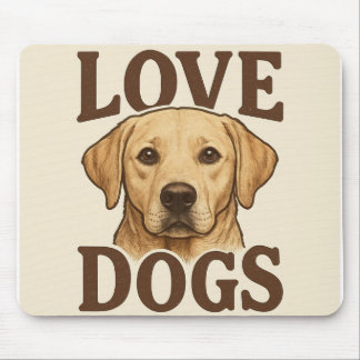 Alfombrilla de ratón I Love Dogs
