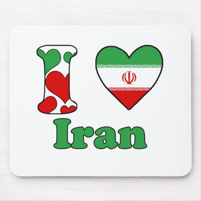 Alfombrilla De Ratón I love Iran (Frente)