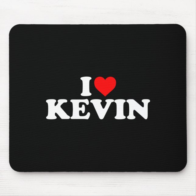 Alfombrilla De Ratón I Love Kevin - Heart Long Sleeve  (Frente)