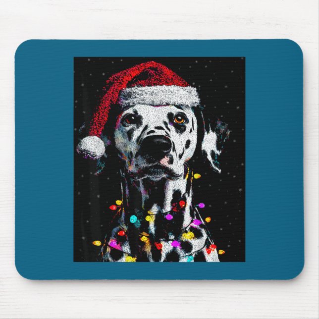 Alfombrilla De Ratón I Love My Dalmatian I Love Christmas  (Frente)