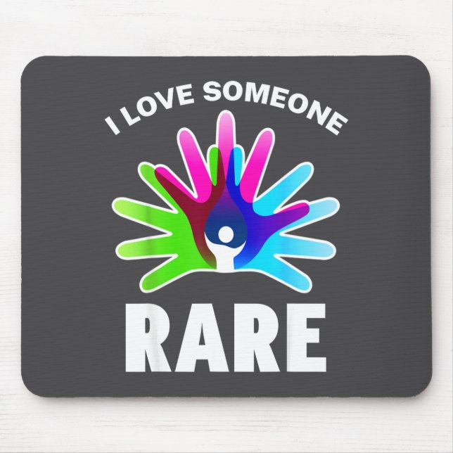 Alfombrilla De Ratón I Love Rare Disease Awareness Shirt - Rare Disease (Frente)