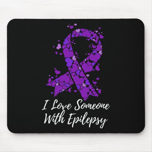 Alfombrilla De Ratón I Love Someone With Fight Epilepsy Awareness  (Frente)