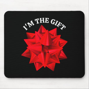 Alfombrilla De Ratón "I m the Gift" Navidades divertidos Rojos sobredim