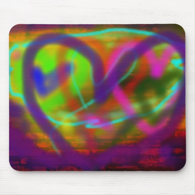 Alfombrilla De Ratón I pintada del corazón (Frente)