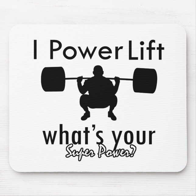 Alfombrilla De Ratón I Powerlift cuál es su superpoder (Frente)