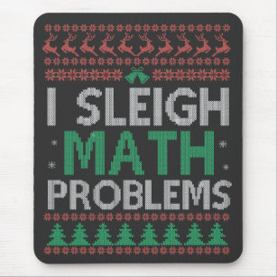 Alfombrilla De Ratón I Sleigh Math Problem Funny Ugly Xmas Sweater