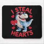 Alfombrilla De Ratón I Steal Hearts Cute Dinosaur Outfit For Kids Valen<br><div class="desc">I Steal Hearts Cute Dinosaur Outfit For Kids Valentine</div>