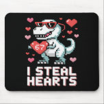 Alfombrilla De Ratón I Steal Hearts Funny T Rex Dinosaur Valentine<br><div class="desc">I Steal Hearts Funny T Rex Dinosaur Valentine</div>