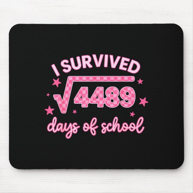 Alfombrilla De Ratón I Survived 67 Days Of School 6-7 Meme Math Teacher (Frente)