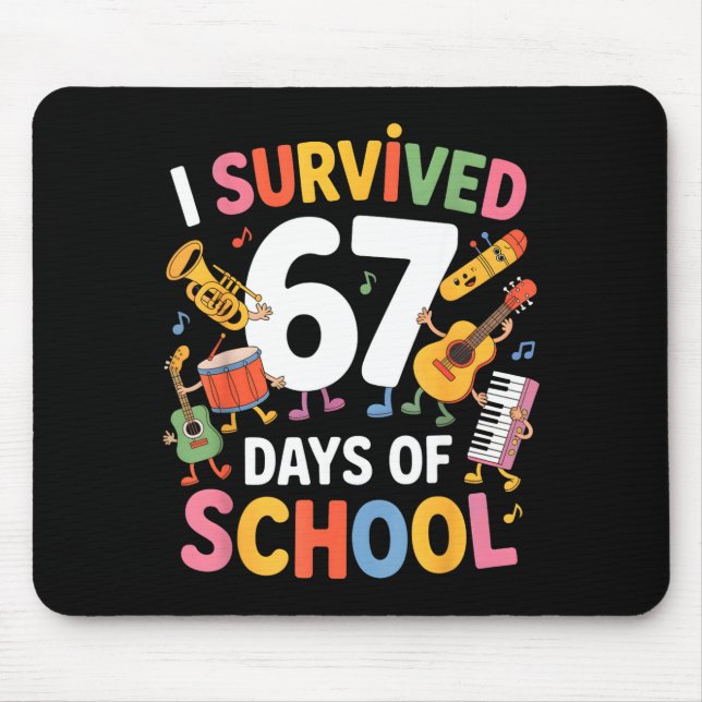 Alfombrilla De Ratón I Survived 67 Days Of School - Teachers Students M (Frente)