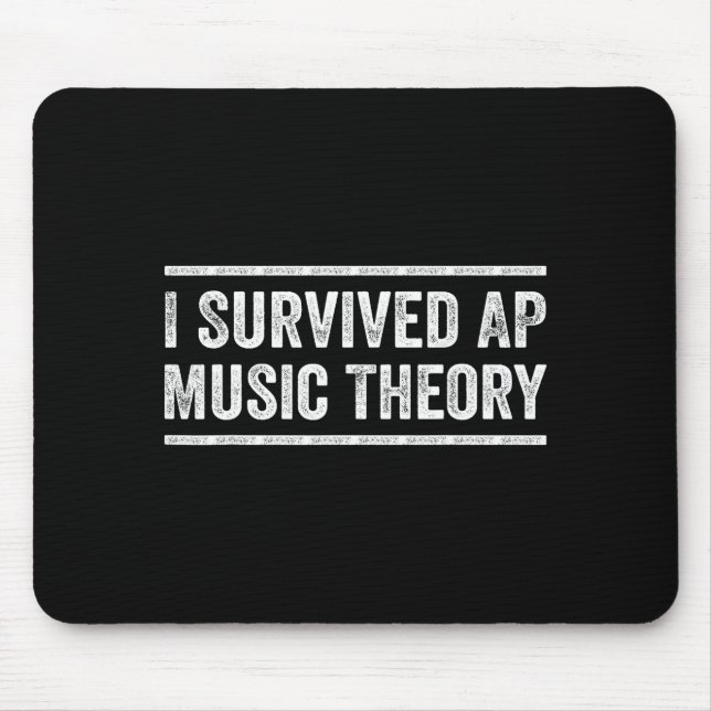 Alfombrilla De Ratón I Survived Ap Music Theory Funny Ap Examination Qu (Frente)