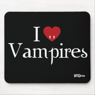 Alfombrilla De Ratón I vampiros Mousepad del corazón