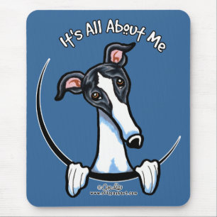 Alfombrilla De Ratón IAAM de Greyhound Negro Blanco