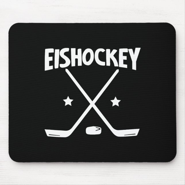 Alfombrilla De Ratón Ice Hockey - Crossed Rackets (1)  (Frente)