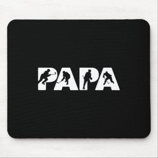 Alfombrilla De Ratón Ice Hockey Papa Funny Dad Ice Hockey Dad 