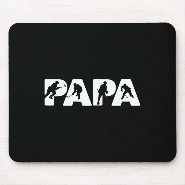 Alfombrilla De Ratón Ice Hockey Papa Funny Dad Ice Hockey Dad  (Frente)