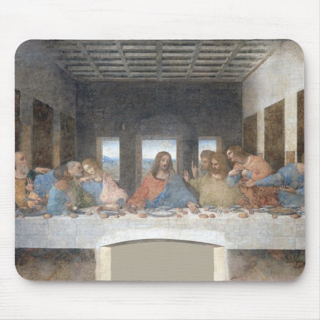 Alfombrilla De Ratón Icónico Leonardo da Vinci La Última Cena (Frente)
