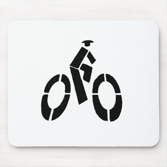 Alfombrilla De Ratón Icono de Bikeman (Frente)