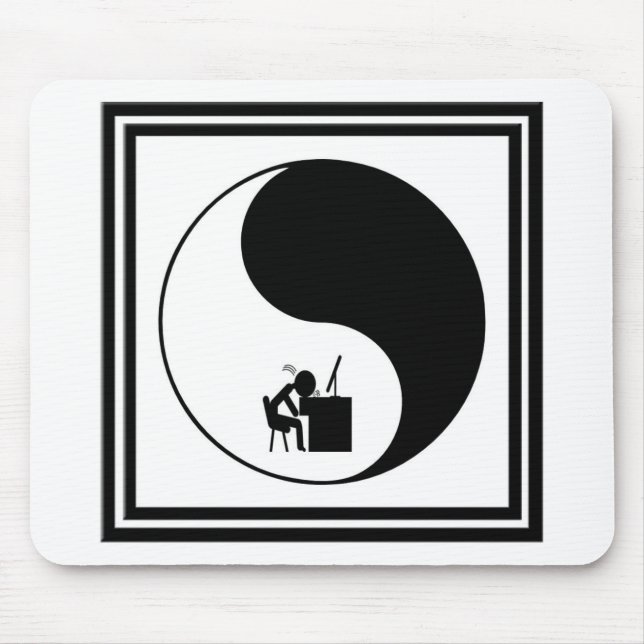 Alfombrilla De Ratón Icono de la mesa central (Frente)
