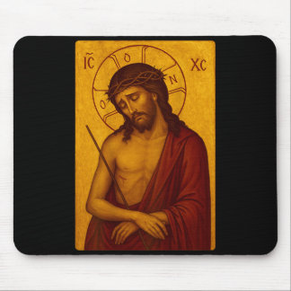 Alfombrilla De Ratón Icono ortodoxo bizantino de Jesucristo El