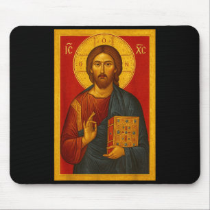Alfombrilla De Ratón Icono ortodoxo de Jesucristo Pantocrátor