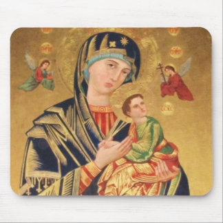 Alfombrilla De Ratón Icono ortodoxo ruso - Virgen María y bebé Jesús