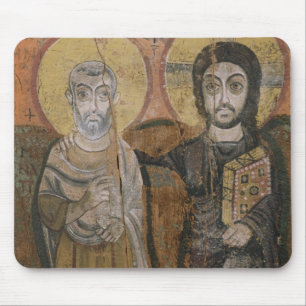Alfombrilla De Ratón Icono que representa a Abbott Mena con Cristo