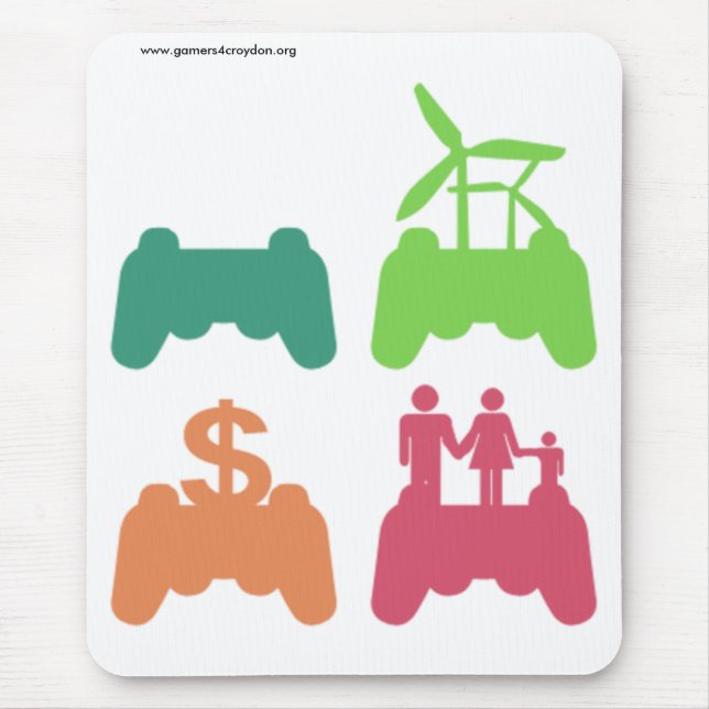 Alfombrilla De Ratón Iconos apilados G4C Mousepad (Frente)