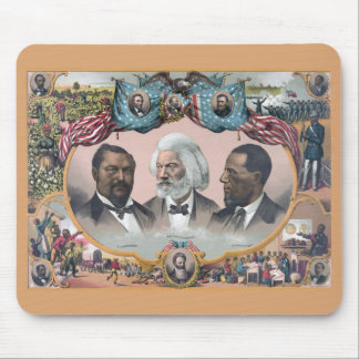 Alfombrilla De Ratón Iconos de la Historia Negra: Con Frederick Douglas