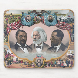 Alfombrilla De Ratón Iconos de la Historia Negra: Con Frederick Douglas