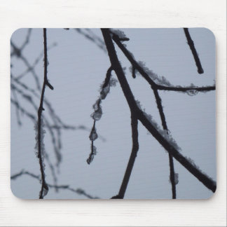 Alfombrilla De Ratón Icy Branches Winter Nature Photography