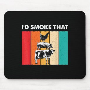 Alfombrilla De Ratón Id Fumar Ese Funny Bbq Fumador De Barbeque Parrill