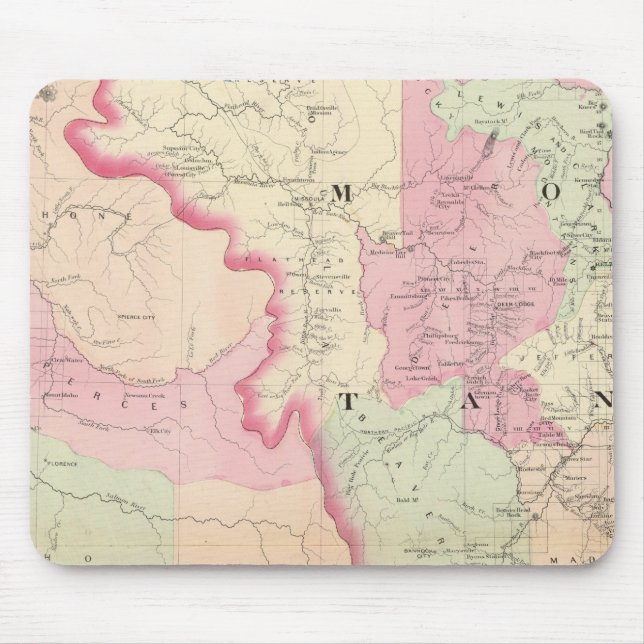 Alfombrilla De Ratón Idaho, Montana oeste (Frente)