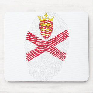 Alfombrilla De Ratón Identidad del orgullo del país con huella digital 