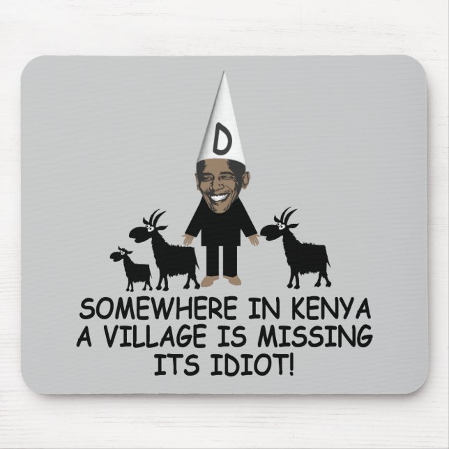 Alfombrilla De Ratón Idiota Obama del pueblo (Frente)