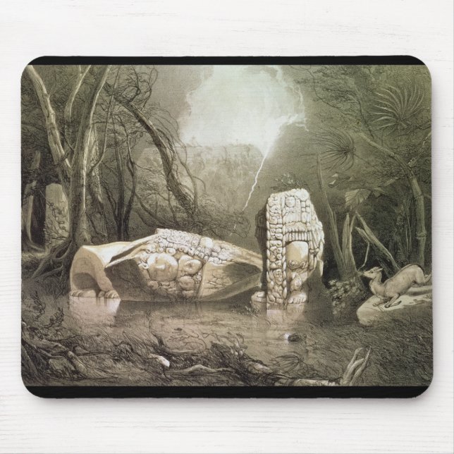 Alfombrilla De Ratón Ídolo maya quebrado en Copan, Guatemala (Frente)