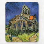 Alfombrilla De Ratón Iglesia de Auvers-sur-Oise por Vincent van Gogh<br><div class="desc">Iglesia en Auvers por Vincent van Gogh es una pintura arquitectónica vintage de arte fino post impresionismo. Vista exterior de una iglesia con vidrieras y una figura que camina hacia la Capilla a lo largo de un camino de adoquines. Sobre el artista: Vincent Willem van Gogh (1853-1890) fue uno de...</div>
